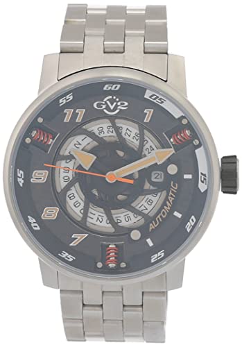 GV2 Men's Motorcycle Sport Swiss Automatic Watch, 316L Stainless Steel Bracelet