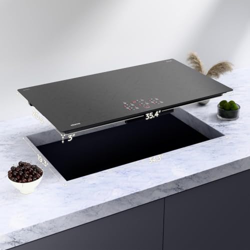 Image of CDV 36 Inch Induction Cooktop 5 Burners 9600W