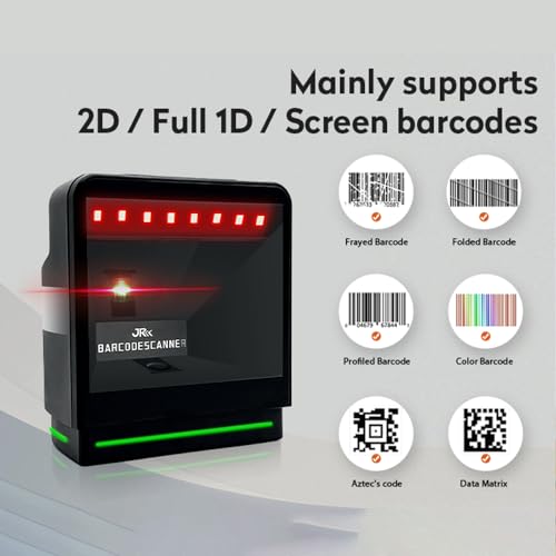 Lecteur de codes à barres bureau à capteurs intelligents omnidirectionnels pour commerce