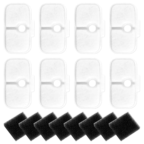 Pack de 8 Filtres Petlibro pour Fontaine à Eau Chat – Cartouche de Remplacement Compatible Distributeur Automatique, Filtration 4 Étapes Anti-Peluches/Chlore/Impuretés (Fontaine Eau Chat/Chien)
