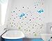 skyllc® Extraíble Respetuoso del Medio Ambiente PVC Delfines y Peces Decorativos Pegatinas de Pared para Cocina Baño Dormitorio