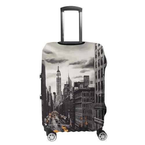 Love from New York Luggage Cover, Washable Elastic Suitcase Cover Protector Fit 18-32 Inch Luggage4