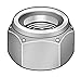 Plain Brass, IFI-100/107,5/16inch-18 Nylon Insert Lock Nut PK25, Right Hand,2040-4FHX2