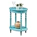 Convenience Concepts Classic Accents Brandi Oval End Table, Sea Foam