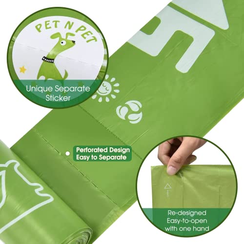 PET N PET Dog Poop Bag, USDA Certified 38% Biobased Poop Bags For Dogs - 270/540 Counts 15/30 Rolls, Strong, 100% Leak… - Image 5