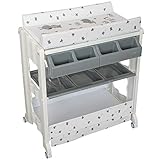 bade wickelkombination geuther aqualino Die Auflage ist gut gepolstert mit hygienischem und pflegeleichtem Kunstoffbezug.