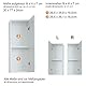 trendteam smart living - Skin - Hängeschrank - Weiß/Weiß Hochglanz - Badschrank 1 Tür (rechts oder Links montierbar) und 1 Einlegeboden - (BxHxT) 30 x 77 x 23 cm - schwarzer Griff - Kratzfest