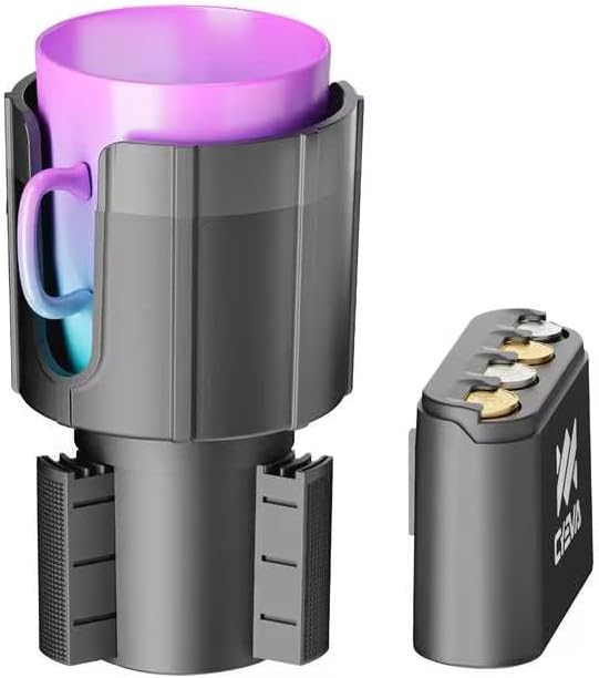 Miniatura 2 de CYEVA - Expansor de portavasos para automóvil, adaptador expansor de portavasos de automóvil con base ajustable compatible con Hydro Flask, Yeti,