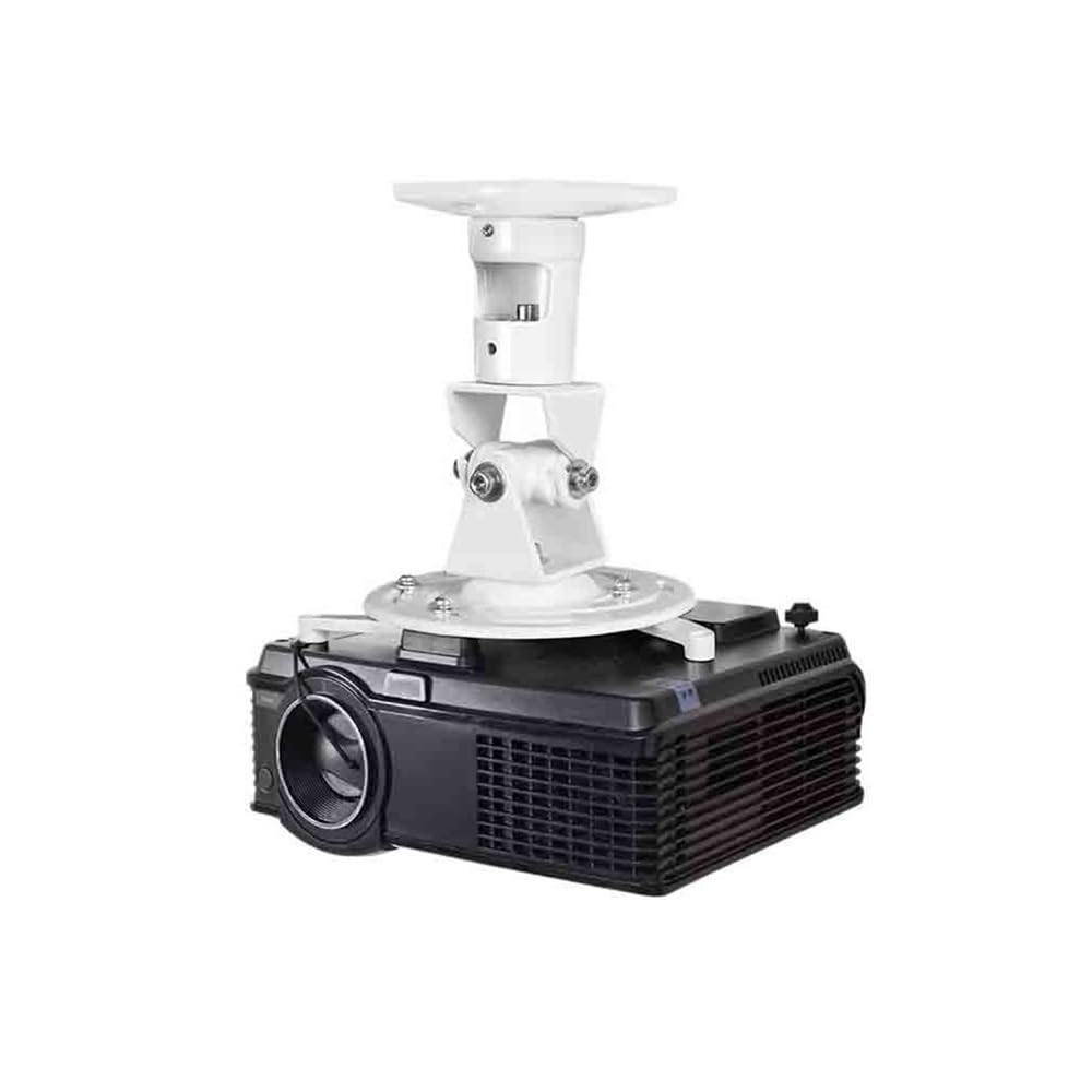 CHENGAIJIAN Projector Mount, Rotating Projection Ceiling Bracket Projector Bracket Aluminum Alloy Suspension Hanger Projector Tripod(White)