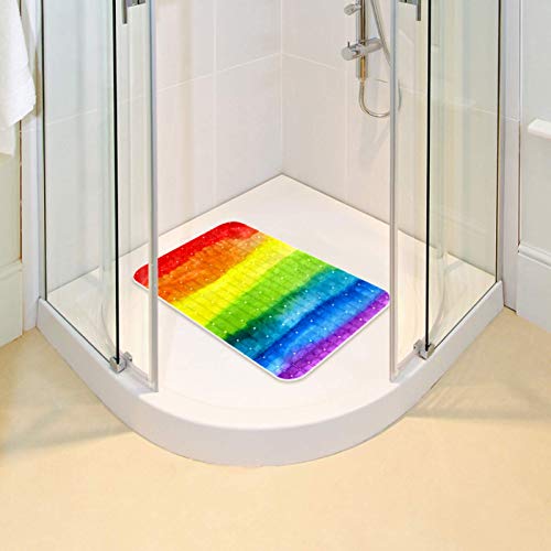 Alfombrilla de baño para bebé que transforma el baño en un arcoíris de masajes y risas 7