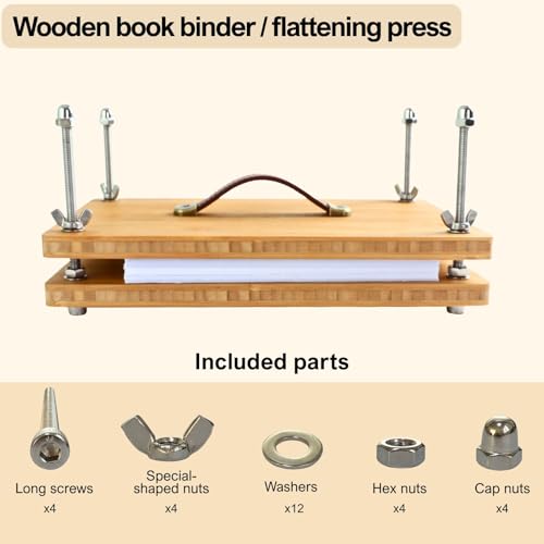 Bamboo Book Press, 7.68 x 9.45 Inch Pressing Area with Carry Handle by UvasDulces - Used condition - Image 4
