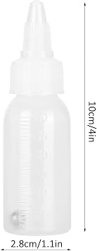 10Pcs Empty Airbrush Bottles, 30ml Paint Storage Bottles Replacement Jars with Scale