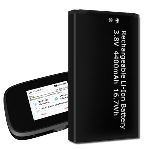TGXJI Replacement Battery for MiFi 7730L,4400mAh Battery for Verizon Wireless Novatel Mifi Jetpack 7730L/8800L Mobile WiFi Hotspot,P/N 40123117