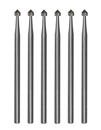 6 Pack of Steel Setting Burs 5.00 MM w/ 3/32" Shank Stone Setting Filing Jewelry Making Tool