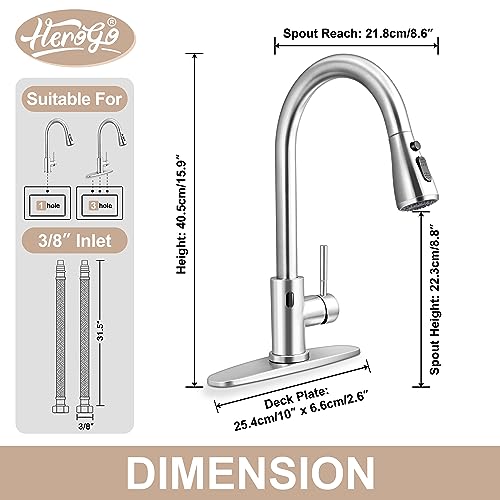 Herogo Touchless Kitchen Sink Faucet With Pull Down Sprayer thumb #1
