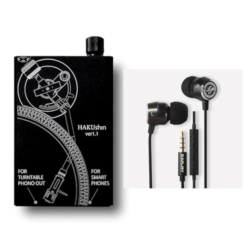 HAKU HAKUshin EARJOY �Ƃł̓��R�[�h���A�O�ł̓X�}�z�� �C���z���Ŋy���ރ|�[�^�u���t�H�m�A���v �L���C���z�������Z�b�g �t�H�mEQ�E���z�A�[�X�EDAC�E4.4mm�o�����X�o�͓��� (�u���b�N)