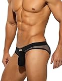 Arjen Kroos Herren Slip Brief Sexy Unterwäsche Transparent Mesh Netz Unterhosen Tanga Strings