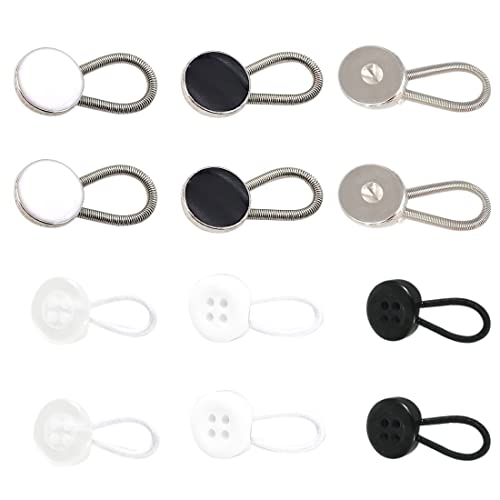 CWED 12 Stück Hemdkragen-Knopf-Verlängerungen: Formelle Herrenhemden -...