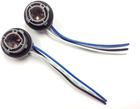 Fyre Flys 1157/2357 Bulb Socket Brake Turn Signal Light Harness Wire LED Pig Tail Plug