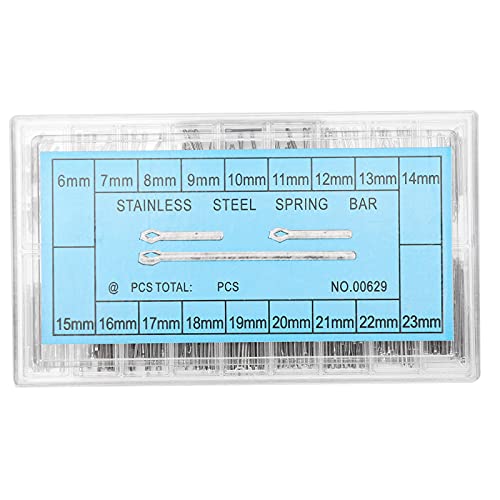 Tocekat 360 Goupilles Kit de Réparation de Bracelet de Montre, Barrettes à Ressort Acier Inoxydable 6 à 23 mm Lot Goupilles pour Montre Bracelets – vue 9