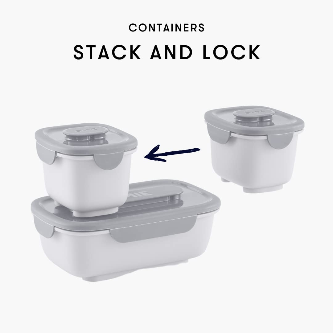 OmieBox OmieGo PlantBased Plastic Leakproof Lunch Bento Box, Food