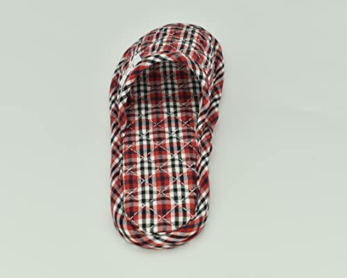 Image of Ultralight Soft Indoor Open Toe Cotton linen Slippers Absorb Sweat Cloth Bottom House Slippers