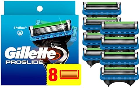 Gillette ProGlide Razor Refills for Men, 8 Razor Blade Refills