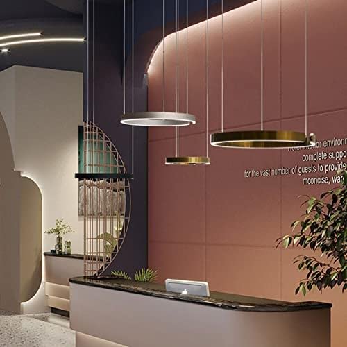 Lustre LED moderne et suspension géométrique pour table à manger - 5