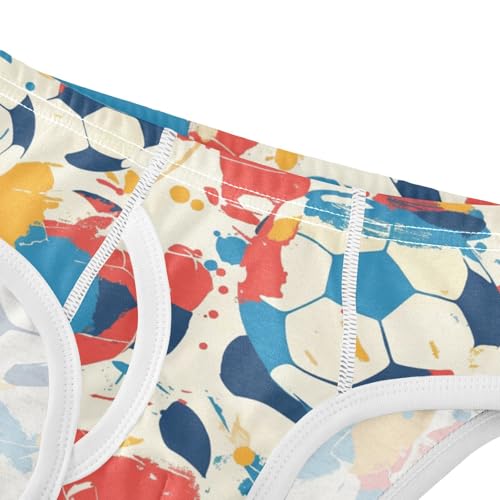 KLL Soccer Ball Pattern Baby Boys Comfort Briefs Underwear Breathable Children Undies4