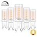 Produktbild G9 LED Dimmbar Lampe 4W Warmweiß 3000K, LED G9 glühbirne 400LM Ersatz für 40W G9 HalogenLampen, G9 Sockel, AC220-240V, 360 ° Abstrahlwinkel, CRI> 83,G9 LED Leuchtmittel 5er Pack