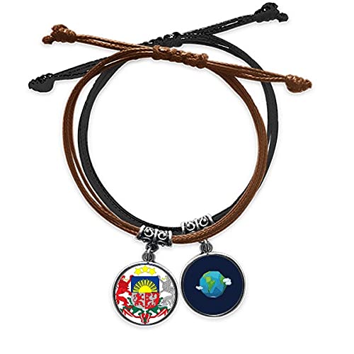 Pulsera de Letonia y cuero trenzado para llevar tu tierra en eventos culturales