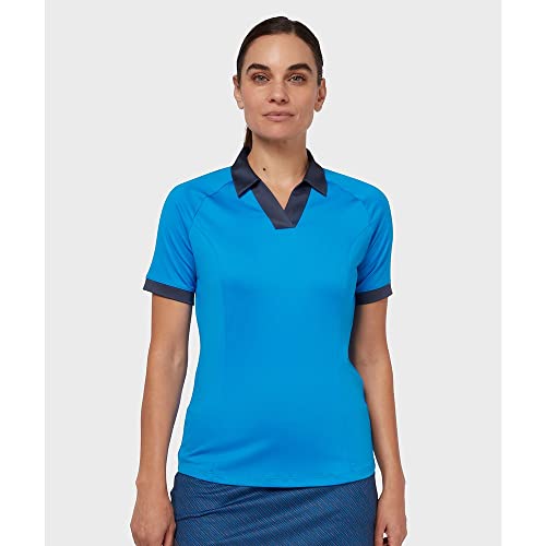 Callaway Womens VPlack Polo Shirt Blue Sea Star L - Image 2