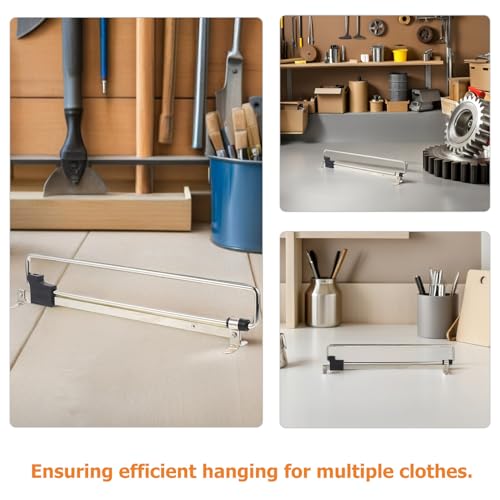 Barre de penderie coulissante rétractable tringle extensible dressing armoire