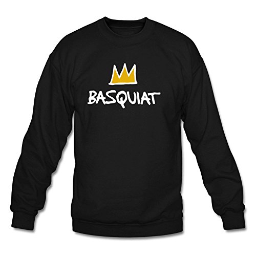 iCoup Julongcul Men's Basquiat Crown Cotton Sweatshirt XL Black