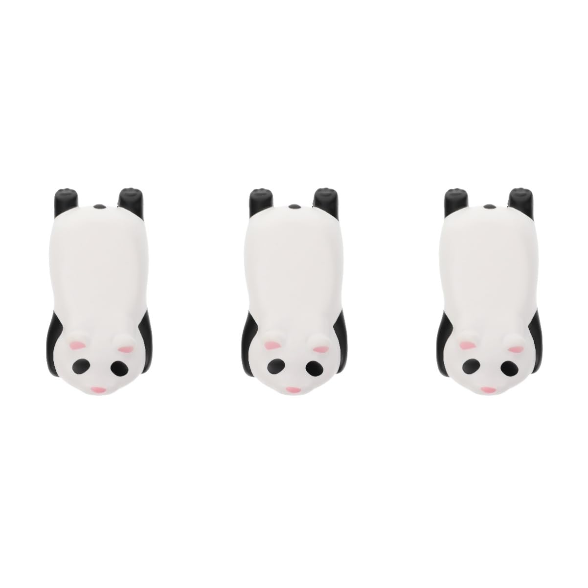 NUOBESTY 3pezzi Cuscino Poggiapolsi Per Mouse Forma Di Panda Supporto Ergonomico Pu Tappetino Da Gaming Leggero e Compatto Per Ufficio e Studio