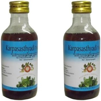 Arya Vaidya Pharmacy AVP Karpasasthyadi Thailam - 200ml (Pack of 2)