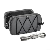 Bolsa de manillar de bicicleta de liberación rápida Diseño ligero a medida para uso en montaña y carretera (negro)