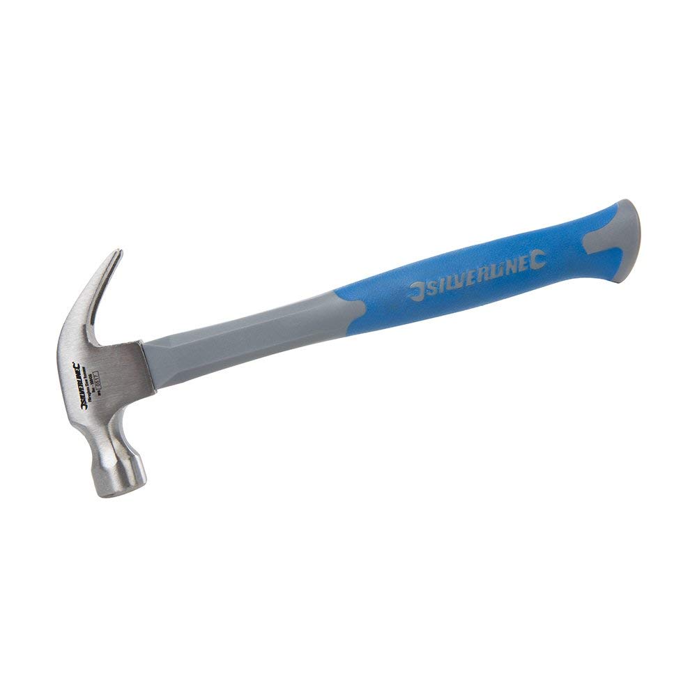 Silverline Tools 580456 - Martillo sacaclavos con mango de fibra de vidrio (227 g)