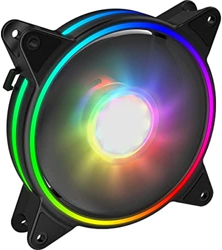 GameMax Razor Extreme ARGB PC Cooling Fan 120mm, PWM Control, Dual-Ring ...