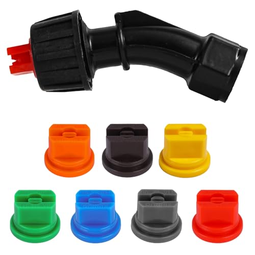 8pcs 110 Flat Fan Spray Nozzles Set 0.1-0.6mm Interchangeable Sprayer Nozzle Tips for Garden Sprayer Knapsack Boom Pump Agricultural Tank Equipment