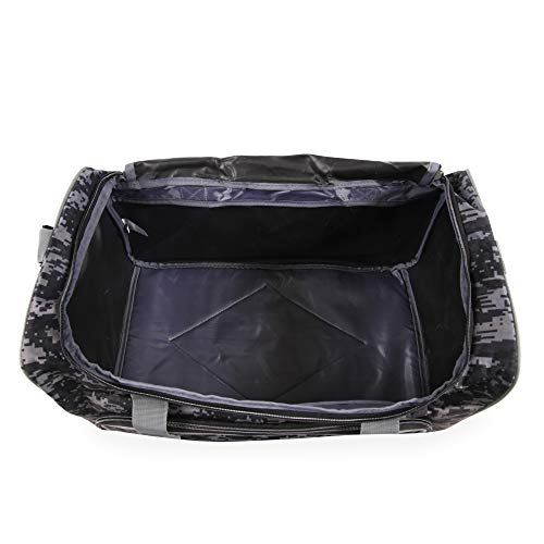 Fila Source Sm Travel Gym Sport Duffel Bag, Black Digi Camo, One Size