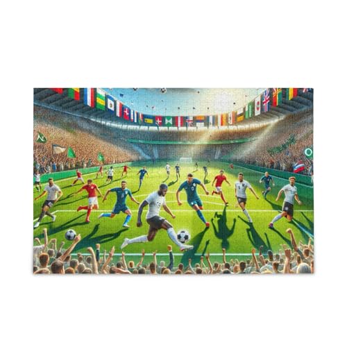 ヨーロピアンフットボール選手権パズル 500ピース ジグソーパズル チャレンジングパズルゲーム 大人 ティーン向け