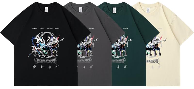 Amazon.co.jp: AESPA Tシャツ 新曲 Armageddon 応援服 AESPA グッズ 