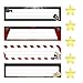 Movie Theme Nameplates Decorations,Back to School Desk Nameplates with Star Cutouts Self Adhesive Decoration Nametags for Bulletin Board Classroom School Desk Movie Night Supplies Party Favors,48 Pcs