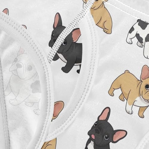 CHIFIGNO Briefs for Boys Cute Cartoon Dog White Cotton Boys' Underwear Breathable Soft Briefs Underwear 5