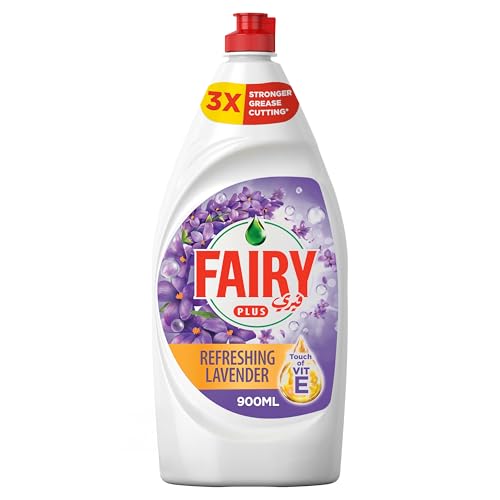 Fairy Dishwashing Liquid Refreshing Lavender With Alternative Power To Bleach 900 ml