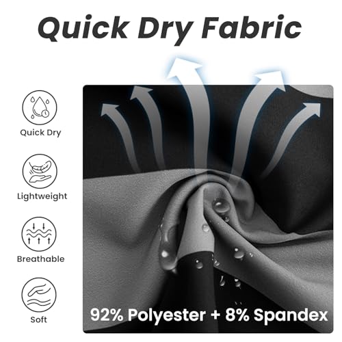 Image of HOdo Mens Swim Trunks with Mesh Liner 9 inch Quick Dry Swim Shorts Bathing Suits for Men Swimwear Board Shorts wiht Pockets