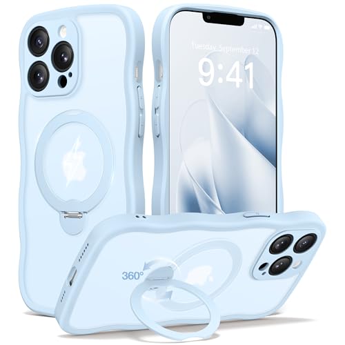 Coque iPhone 13 Pro MagSafe CAPRARO bleu mat femme