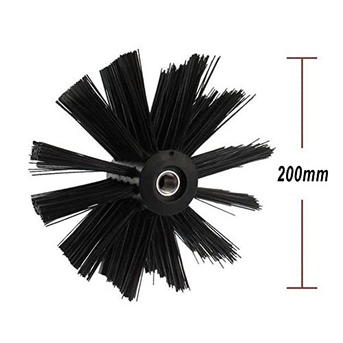 Ofenrohrbürste mit Kunststoffborsten DN 130 mm mit 1,20 m Stiel