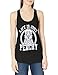 Nintendo Women's Life's Just Princess Peachy Ideal Racerback Graphic Tank Top, Black, M